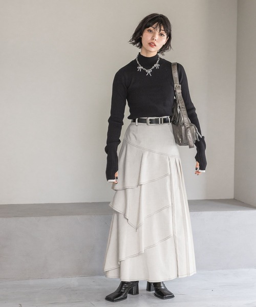 PAGEBOY(ページボーイ)の「ストレッチヒールブーツ(ブーツ・レディース・ブロンズ/ブラック・MEDIUM/LARGE)」の5枚目の写真