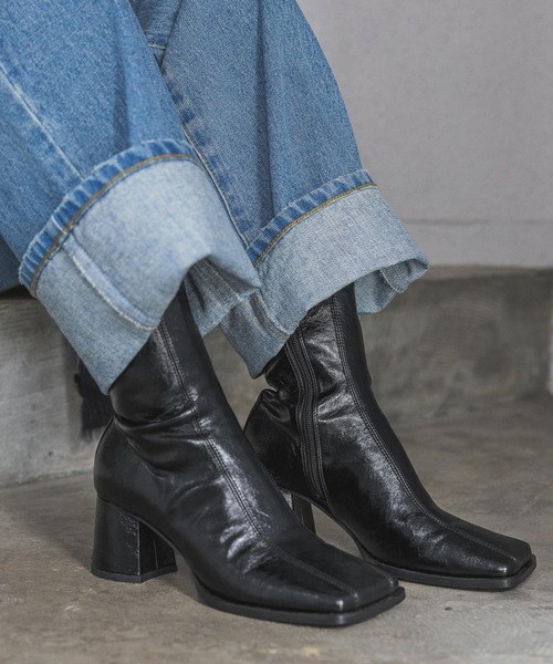 PAGEBOY(ページボーイ)の「ストレッチヒールブーツ(ブーツ・レディース・ブロンズ/ブラック・MEDIUM/LARGE)」の18枚目の写真