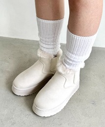 サイドゴアムートンブーツ