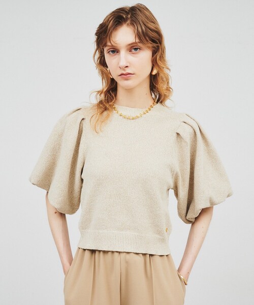 cloenc（クロエンス）の「◇【手洗い可】バルーンスリーブニットプル