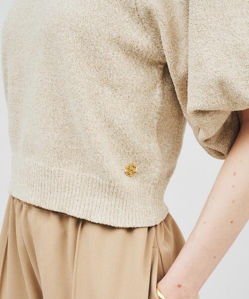 cloenc（クロエンス）の「◆【手洗い可】バルーンスリーブニットプルオーバー（ニット/セーター・レディース・ライトブルー/ブラック/ベージュ・02）」の12枚目の写真