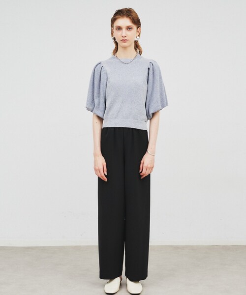 cloenc（クロエンス）の「◆【手洗い可】バルーンスリーブニットプルオーバー（ニット/セーター・レディース・ライトブルー/ブラック/ベージュ・02）」の13枚目の写真