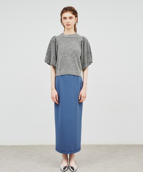 cloenc（クロエンス）の「◆【手洗い可】バルーンスリーブニットプルオーバー（ニット/セーター・レディース・ライトブルー/ブラック/ベージュ・02）」の17枚目の写真