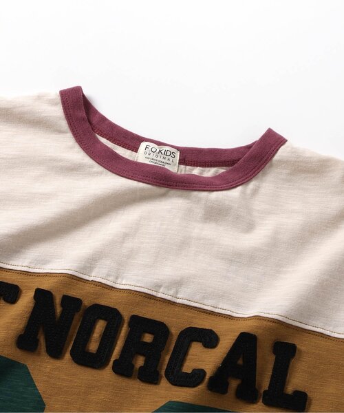F.O.KIDS(エフオーキッズ)の「ナンバリングワッペンTシャツ(オトナ)(Tシャツ/カットソー・メンズ・グレー/レインボー・LARGE/MEDIUM)」の7枚目の写真
