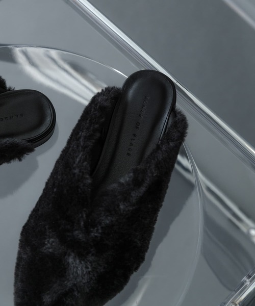 SENSE OF PLACE by URBAN RESEARCH（センスオブプレイスバイアーバンリサーチ）の「ポインテッドファーミュール（その他シューズ・レディース・ブラック/キャメル・SMALL/MEDIUM/LARGE）」の21枚目の写真