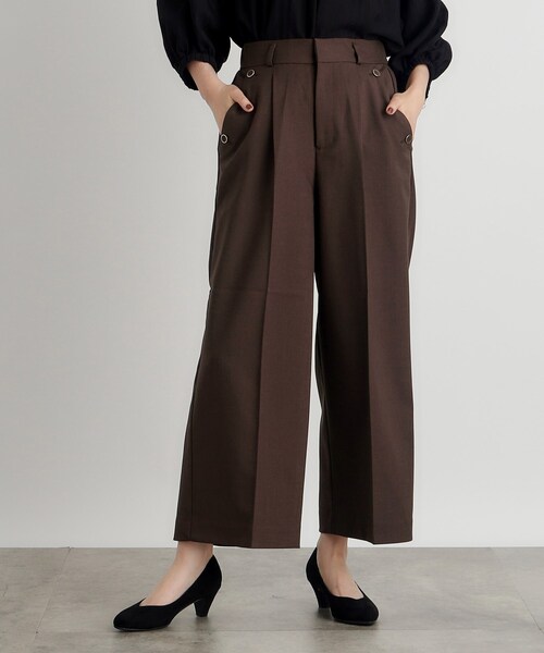 grove(グローブ)の「◆2WAYストレッチワイドパンツ(その他パンツ・レディース・ベージュ/グレー/ブラック/ブラウン系その他・01/02/03/04/05)」の1枚目の写真
