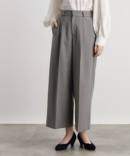 grove(グローブ)の「◆2WAYストレッチワイドパンツ(その他パンツ・レディース・ベージュ/グレー/ブラック/ブラウン系その他・01/02/03/04/05)」の3枚目の写真