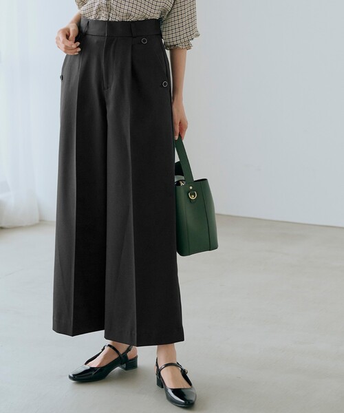 grove(グローブ)の「◆2WAYストレッチワイドパンツ(その他パンツ・レディース・ベージュ/グレー/ブラック/ブラウン系その他・01/02/03/04/05)」の2枚目の写真