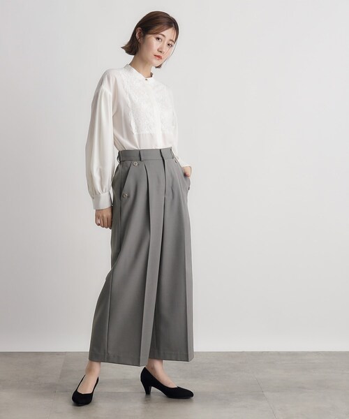 grove(グローブ)の「◆2WAYストレッチワイドパンツ(その他パンツ・レディース・ベージュ/グレー/ブラック/ブラウン系その他・01/02/03/04/05)」の7枚目の写真
