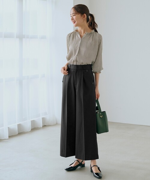 grove(グローブ)の「◆2WAYストレッチワイドパンツ(その他パンツ・レディース・ベージュ/グレー/ブラック/ブラウン系その他・01/02/03/04/05)」の9枚目の写真