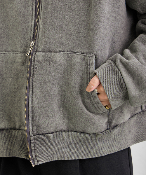 JOURNAL STANDARD（ジャーナルスタンダード）の「ピグメントスウェットパーカー（パーカー・レディース・ブラック系その他/ライトグレー・FREE）」の21枚目の写真