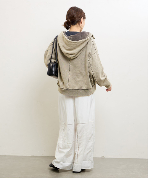 JOURNAL STANDARD（ジャーナルスタンダード）の「ピグメントスウェットパーカー（パーカー・レディース・ブラック系その他/ライトグレー・FREE）」の19枚目の写真