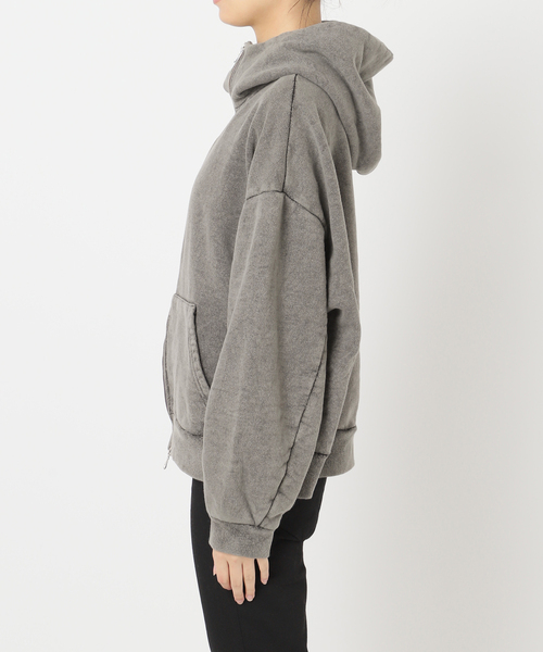 JOURNAL STANDARD（ジャーナルスタンダード）の「ピグメントスウェットパーカー（パーカー・レディース・ブラック系その他/ライトグレー・FREE）」の14枚目の写真