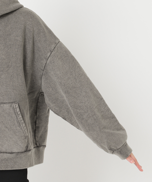 JOURNAL STANDARD（ジャーナルスタンダード）の「ピグメントスウェットパーカー（パーカー・レディース・ブラック系その他/ライトグレー・FREE）」の10枚目の写真