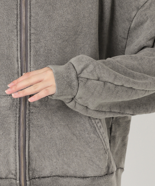 JOURNAL STANDARD（ジャーナルスタンダード）の「ピグメントスウェットパーカー（パーカー・レディース・ブラック系その他/ライトグレー・FREE）」の9枚目の写真