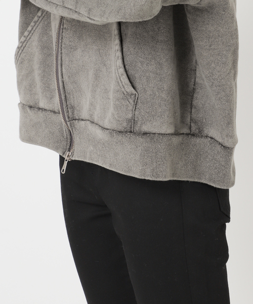 JOURNAL STANDARD（ジャーナルスタンダード）の「ピグメントスウェットパーカー（パーカー・レディース・ブラック系その他/ライトグレー・FREE）」の8枚目の写真