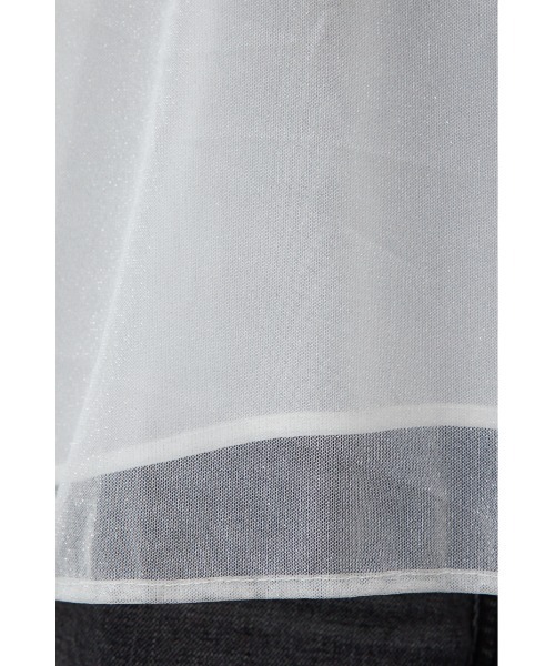 AZUL by moussy(アズールバイマウジー)の「チュールレイヤードブラウス(シャツ/ブラウス・レディース・ダークグリーン/ブラック/アイボリー・FREE)」の15枚目の写真