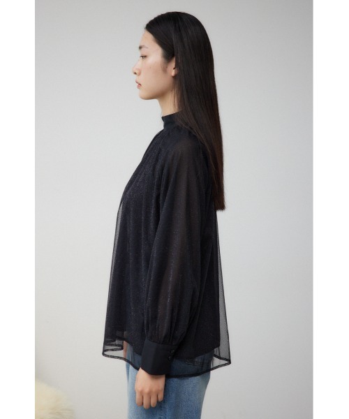 AZUL by moussy(アズールバイマウジー)の「チュールレイヤードブラウス(シャツ/ブラウス・レディース・ダークグリーン/ブラック/アイボリー・FREE)」の20枚目の写真