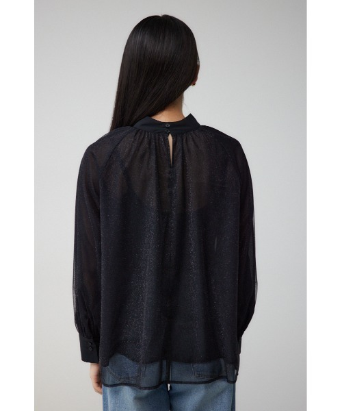 AZUL by moussy(アズールバイマウジー)の「チュールレイヤードブラウス(シャツ/ブラウス・レディース・ダークグリーン/ブラック/アイボリー・FREE)」の21枚目の写真