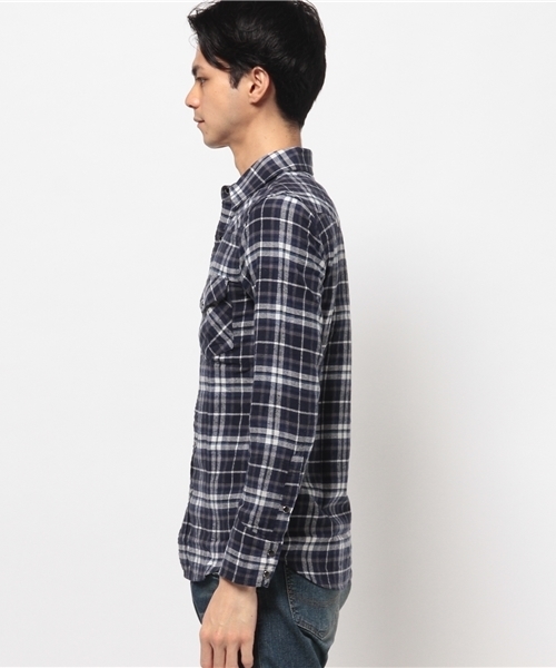 VENCEEXCHANGE（ヴァンスエクスチェンジ）の「マドラスチェックネルシャツ           （シャツ/ブラウス・メンズ・レッド/ネイビー・SMALL/MEDIUM/LARGE）」の3枚目の写真