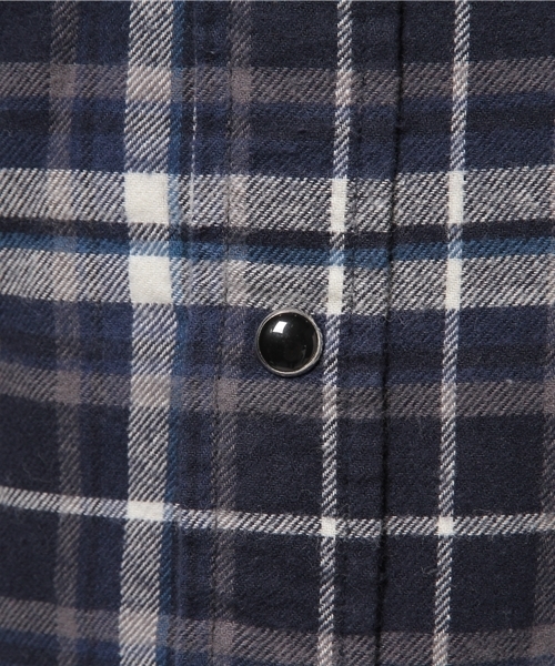 VENCEEXCHANGE（ヴァンスエクスチェンジ）の「マドラスチェックネルシャツ           （シャツ/ブラウス・メンズ・レッド/ネイビー・SMALL/MEDIUM/LARGE）」の8枚目の写真