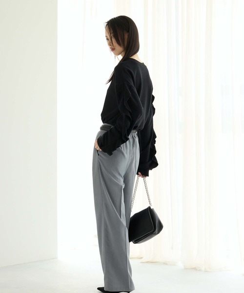 Edit Sheen（エディットシーン）の「ツータックワイドパンツ（その他パンツ・レディース・ブラウン/ブラック/グレー・L/M/S）」の15枚目の写真