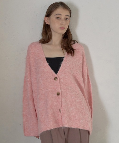 alpaca yarn knit cardigan / アルパカヤーンカーディガン