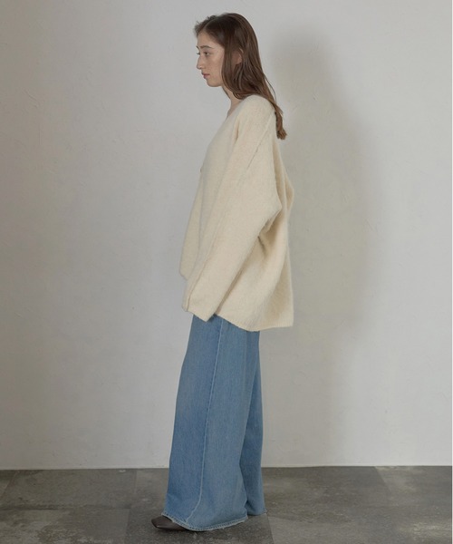 カーディガン 「MINERTE」alpaca yarn knit cardigan / アルパカヤーンカーディガン レディース MINERTE カーディガン 「MINERTE」alpaca yarn knit cardigan