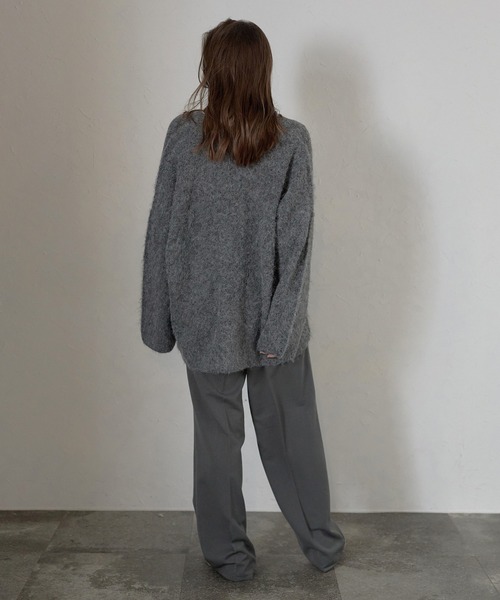 カーディガン 「MINERTE」alpaca yarn knit cardigan / アルパカヤーンカーディガン レディース MINERTE カーディガン 「MINERTE」alpaca yarn knit cardigan