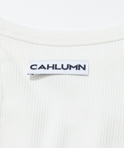 CAHLUMN（カウラム）の「CAHLUMN/カウラム American Sleeve A-SHIRT/アメリカン スリーブ タンクトップ（タンクトップ・メンズ・ホワイト・MEDIUM/SMALL）」の2枚目の写真