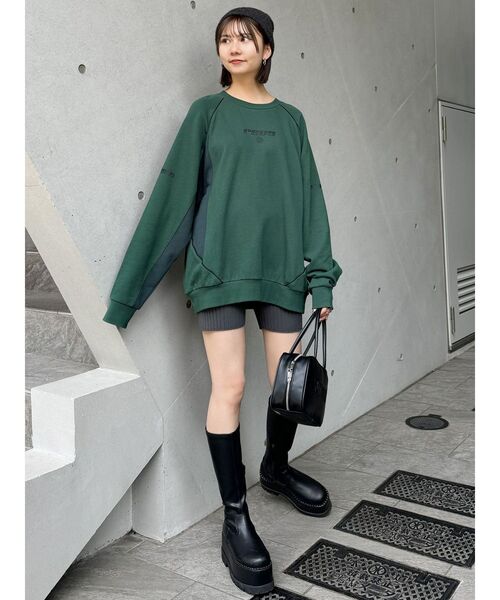 MURUA(ムルーア)の「ニットバイカーパンツ(その他パンツ・レディース・グレー/ブラック・FREE)」の14枚目の写真