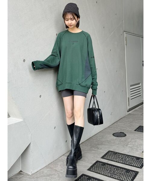 MURUA(ムルーア)の「ニットバイカーパンツ(その他パンツ・レディース・グレー/ブラック・FREE)」の15枚目の写真
