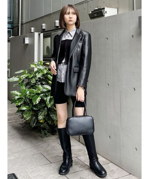 MURUA(ムルーア)の「ニットバイカーパンツ(その他パンツ・レディース・グレー/ブラック・FREE)」の20枚目の写真