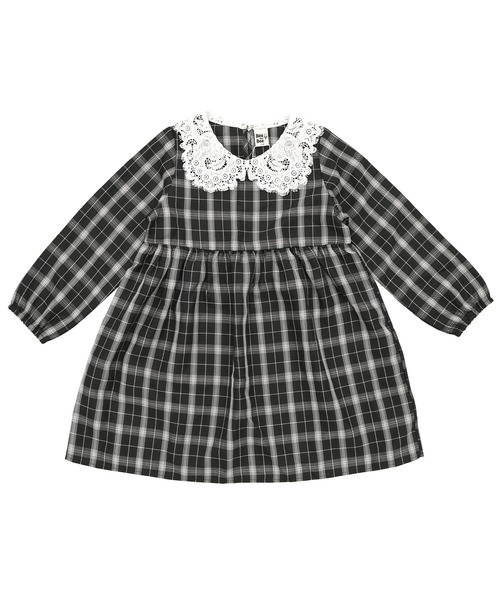 Bee des Bee(ビーデスビー)の「襟付きワンピース(ワンピース・キッズ・ベージュ/ブラック/グレー・150cm/140cm/110cm/100cm/130cm/120cm)」の5枚目の写真