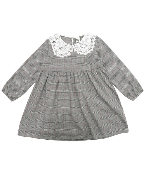 Bee des Bee(ビーデスビー)の「襟付きワンピース(ワンピース・キッズ・ベージュ/ブラック/グレー・150cm/140cm/110cm/100cm/130cm/120cm)」の6枚目の写真