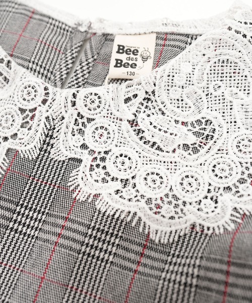 Bee des Bee(ビーデスビー)の「襟付きワンピース(ワンピース・キッズ・ベージュ/ブラック/グレー・150cm/140cm/110cm/100cm/130cm/120cm)」の18枚目の写真