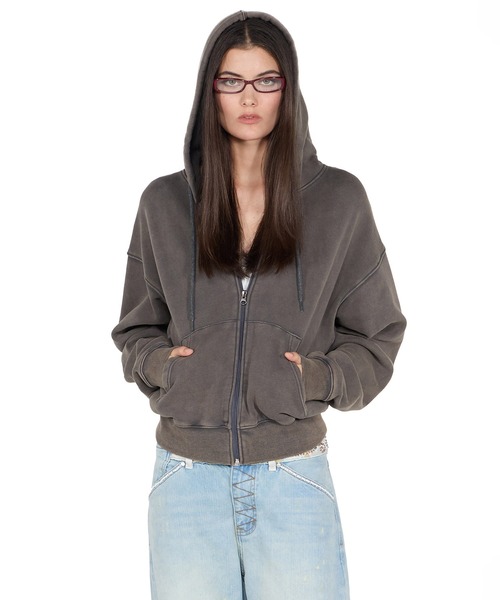SCULPTOR バットシードウォッシュドフーディージップアップ SCULPTOR（スカルプター）の「Bad Seed Washed Hoodie Zip-Up/バット