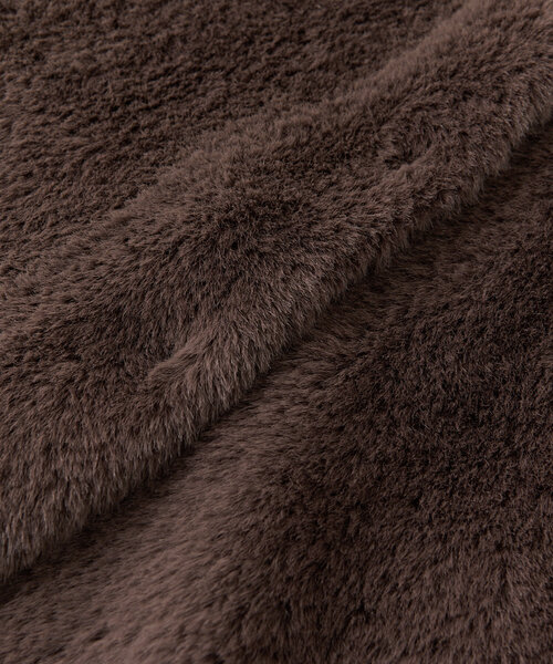 RIVE DROITE（リヴドロワ）の「【着映え◎】ダブルフェイスシャギーカーデ（カーディガン/ボレロ・レディース・ブラウン/グレー/ブルー・FREE）」の17枚目の写真