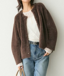 RIVE DROITE | 【着映え◎】ダブルフェイスシャギーカーデ(カーディガン/ボレロ)