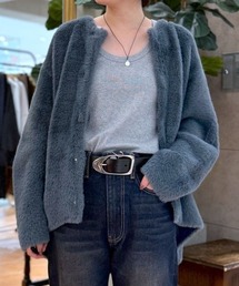 RIVE DROITE | 【着映え◎】ダブルフェイスシャギーカーデ(カーディガン/ボレロ)