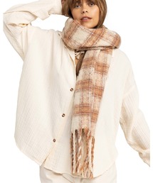 CUTE BLUSH/ロキシーブロックチェックマフラー