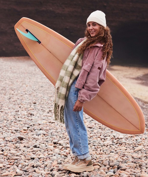 ROXY(ロキシー)の「CUTE BLUSH/ロキシーブロックチェックマフラー(マフラー・レディース・ベージュ/グリーン・FREE)」の13枚目の写真