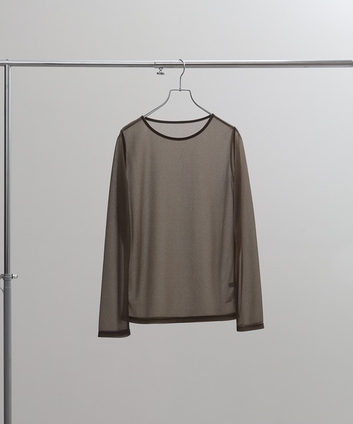 NOGLE(ノグル)の「【NOGLE/ノグル】アソートシアートップス(Tシャツ/カットソー・レディース・グレイッシュベージュ/アイボリー/ブルーグレー/ブラック/ブラウン/アイボリー系/ブラウン系・FREE)」の20枚目の写真