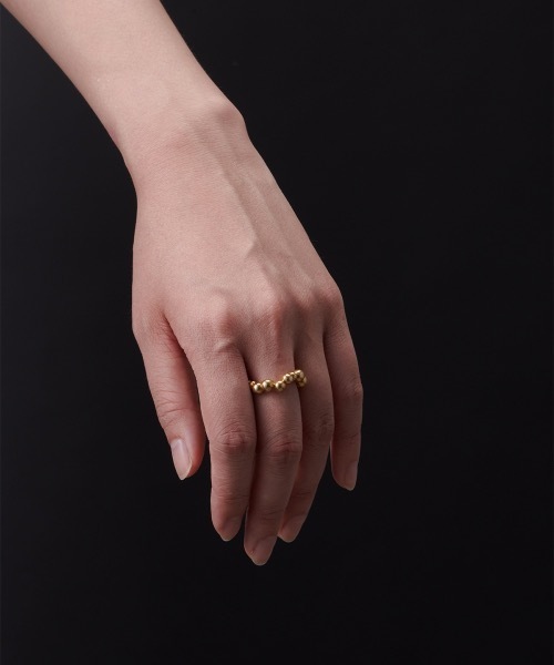 Fauvirame(フォーヴィレイム)の「【Fauvirame】Waterdrops Ring(リング・レディース・ゴールド・10号)」の4枚目の写真