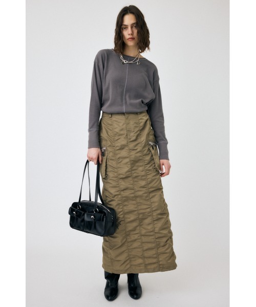 MOUSSY（マウジー）の「THERMAL ロングスリーブトップス（Tシャツ/カットソー・レディース・オフホワイト/ダークグレー/ピンク系その他・FREE）」の5枚目の写真