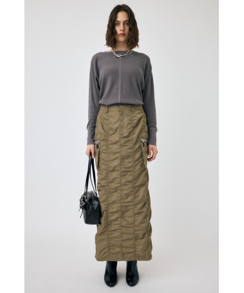MOUSSY（マウジー）の「THERMAL ロングスリーブトップス（Tシャツ/カットソー・レディース・オフホワイト/ダークグレー/ピンク系その他・FREE）」の7枚目の写真