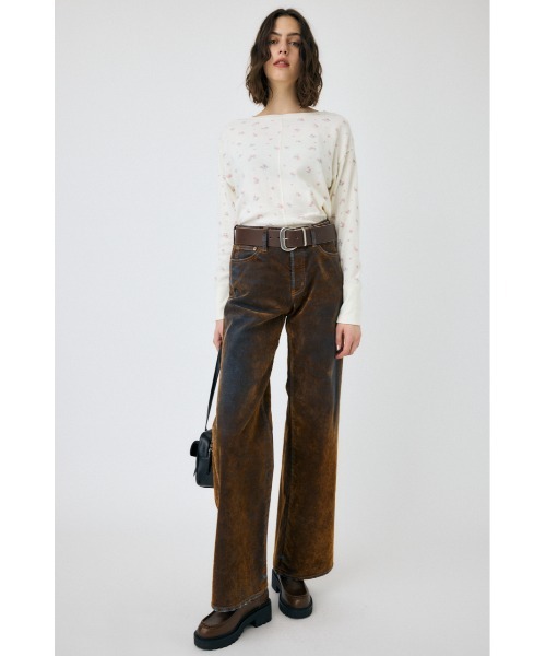 MOUSSY（マウジー）の「THERMAL ロングスリーブトップス（Tシャツ/カットソー・レディース・オフホワイト/ダークグレー/ピンク系その他・FREE）」の12枚目の写真