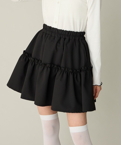 ティアードスカート（インパン付き）（130㎝～160㎝）（スカート