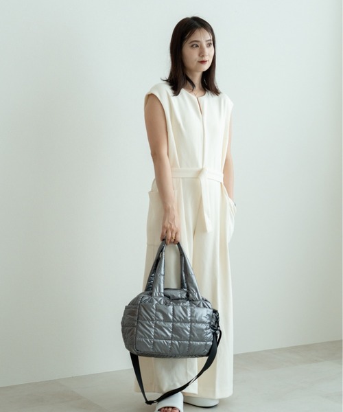 セール】【収納抜群の8ポケット！！】Rename キルティング メタリック