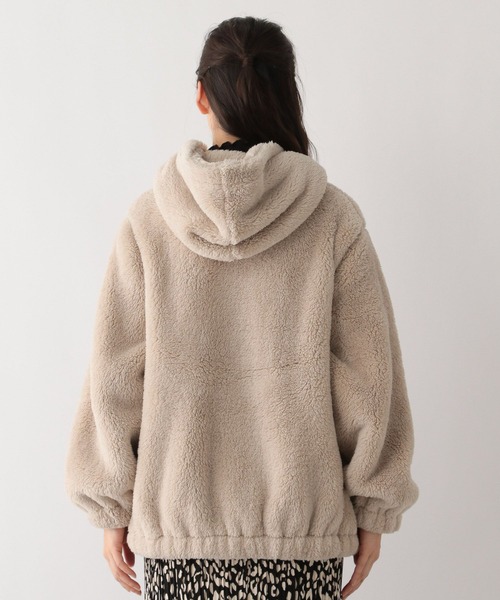 GLOBAL WORK Smile Seed Store（グローバルワーク スマイルシードストア）の「ファーボアパーカーブルゾン/135207（ブルゾン・レディース・ベージュ/モカ/ブラック・X-LARGE/LARGE/MEDIUM/SMALL）」の19枚目の写真